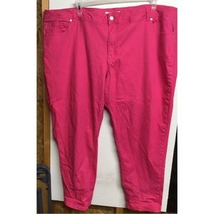 Ladies Plus Size 26W Curvy Cato Pink Skinny Jeans